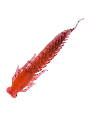 Приманка ZUB-LARVA  80мм(3,2")-5шт, (цвет 504) красный с блестками