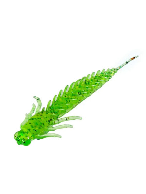 Приманка ZUB-LARVA 100мм(4")-4шт, (цвет 351) шартрез с блестками Приманка ZUB-LARVA 100мм(4")-4шт, (цвет 351) шартрез с блестками
