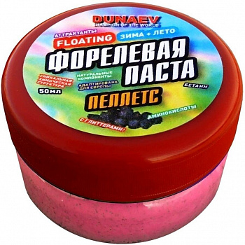 Паста Dunaev 50мл Форель Пеллетс Красная