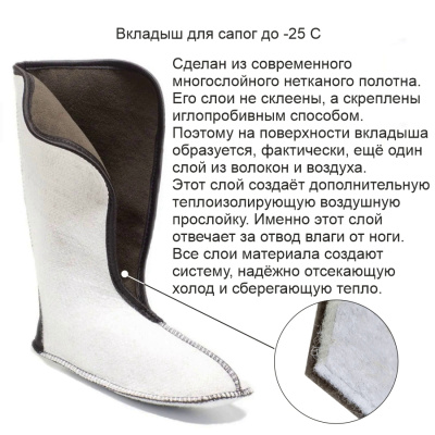 Сменный вкладыш -25С (44) по (5 пар)