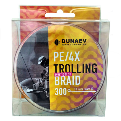 Шнур DUNAEV TROLLING BRAID PE X4 300м 0,24мм Шнур DUNAEV TROLLING BRAID PE X4 300м 0,24мм
