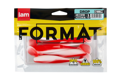 Силиконовая приманка FORMAT DROP 100mm (5шт.) цвет F02