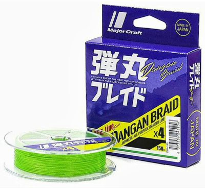 Шнур Major Craft 150m X4 (зеленый) DB4-150/1GR