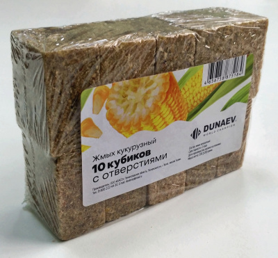 Жмых DUNAEV кукурузный 300г. Жмых DUNAEV кукурузный 300г.