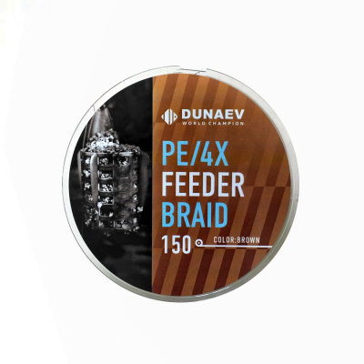 Шнур DUNAEV FEEDER BRAID PE X4 150м 0,12мм коричневый Шнур DUNAEV FEEDER BRAID PE X4 150м 0,12мм коричневый