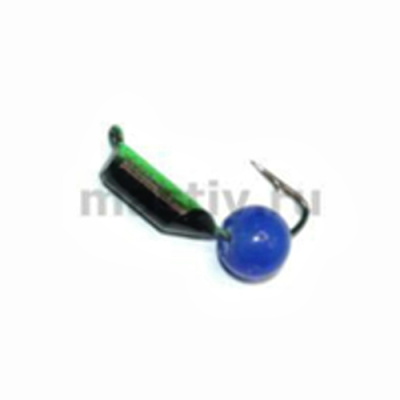 Безнасадка 2,5 чёрный+зелёный, кошачий глаз, 0,5гр. (синий)