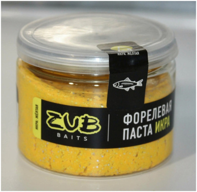 Паста ZUB 60мл Форель "Икра" Желтая Паста ZUB 60мл Форель "Икра" Желтая
