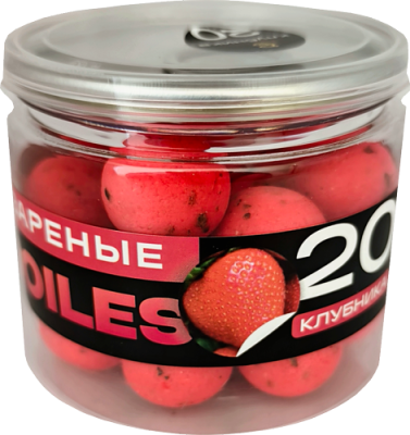 Бойлы CARPELLA Вареные 20мм Клубника (80г)