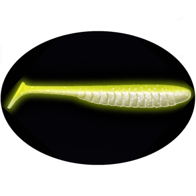 Приманка ZUB-BLEAK 175мм(6.9")-3шт, (цвет 404) желтый светящийся