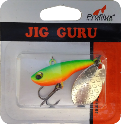 Джиг-блесна Тэйл-Спиннер (21 гр)  цв.311 ("регги" горизонтальный) Джиг-блесна Тэйл-Спиннер (21 гр)  цв.311 ("регги" горизонтальный)