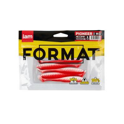 Силиконовая приманка FORMAT PIONEER 88mm (6шт.) цвет F02 Силиконовая приманка FORMAT PIONEER 88mm (6шт.) цвет F02