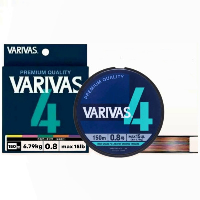 Плетеный шнур VARIVAS PE 4 150m 0.8 Marking Плетеный шнур VARIVAS PE 4 150m 0.8 Marking