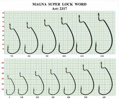 Крючок (офсет) MAGNA SUPER LOCK, №12/0 (5 шт) Крючок (офсет) MAGNA SUPER LOCK, №12/0 (5 шт)