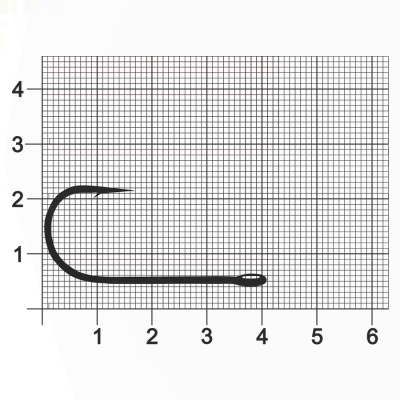 Крючок Single Hook ZUB 604 # 2/0 (упак. 5 шт) Крючок Single Hook ZUB 604 # 2/0 (упак. 5 шт)