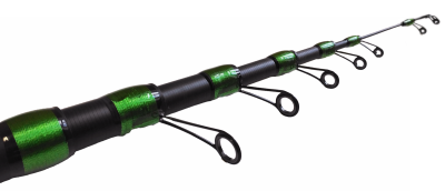 Удилище телескопическое с кольцами (болонское) "TELE POLE" FISH CRYSTAL, длина 4 м (до 40 Gr)