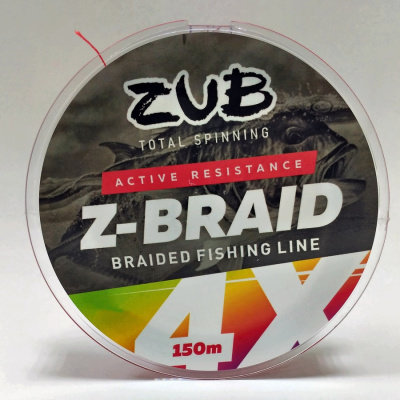Шнур ZUB Z -BRAID MULTICOLOR 150m 0,24мм