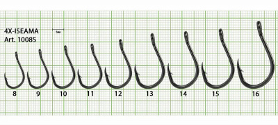 Крючок 4X-ISEAMA-RING №8 с ушком, покрытие BN (10 шт) Крючок 4X-ISEAMA-RING №8 с ушком, покрытие BN (10 шт)