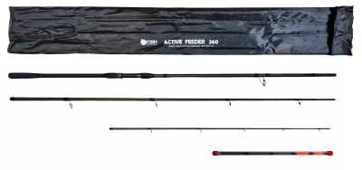 Удилище фидерное "ACTIVE FEEDER", тест до 90 г, 3,60 м, 3+3, (1oz - стекл., диам. 2,2)