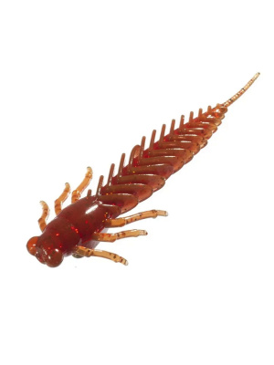 Приманка ZUB-LARVA  80мм(3,2")-5шт, (цвет 911) машинное масло с блестками Приманка ZUB-LARVA  80мм(3,2")-5шт, (цвет 911) машинное масло с блестками