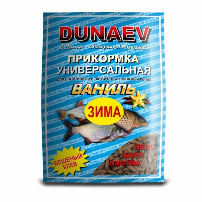 Прикормка "DUNAEV iCE-КЛАССИКА" 0.75кг  гранулы Ваниль