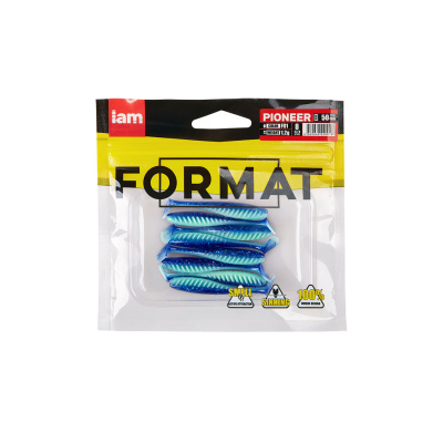 Силиконовая приманка FORMAT PIONEER 50mm (8шт.) цвет F01 Силиконовая приманка FORMAT PIONEER 50mm (8шт.) цвет F01