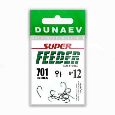 Крючок Dunaev Super Feeder 701 #12 (упак. 10 шт)