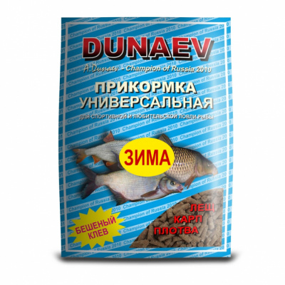 Прикормка "DUNAEV iCE-КЛАССИКА" 0.75кг  гранулы Универсальная