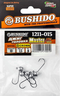 джиг-головка /BUSHIDO/   1,5гр. (кр.№8 CROWN) уп.5шт 1212-015 джиг-головка /BUSHIDO/   1,5гр. (кр.№8 CROWN) уп.5шт 1212-015