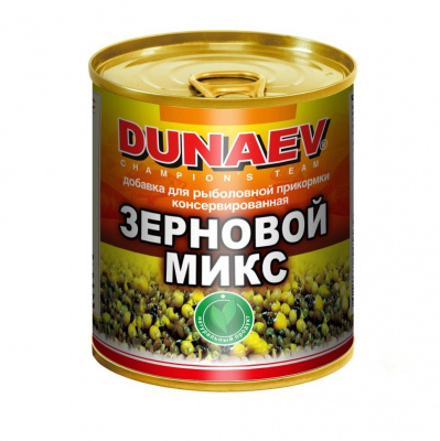 Добавка для прикормки металлобанка 320мл "Дунаев Зерновой Микс" Добавка для прикормки металлобанка 320мл "Дунаев Зерновой Микс"