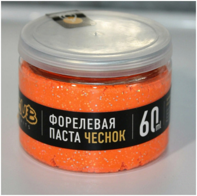 Паста ZUB 60мл Форель "Чеснок" Оранжевая Паста ZUB 60мл Форель "Чеснок" Оранжевая