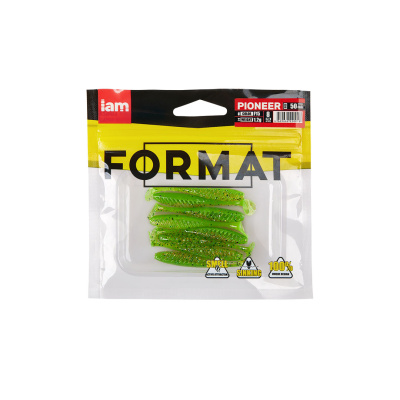 Силиконовая приманка FORMAT PIONEER 50mm (8шт.) цвет F15 Силиконовая приманка FORMAT PIONEER 50mm (8шт.) цвет F15