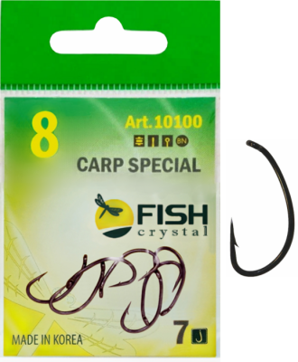 Крючок CARP SPECIAL №8 с ушком, покрытие BN (7 шт) Крючок CARP SPECIAL №8 с ушком, покрытие BN (7 шт)