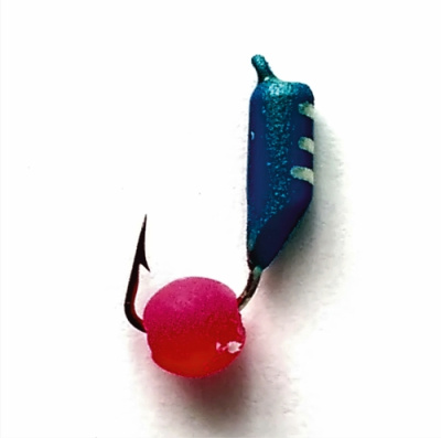 Безнасадка 2,5 синий, неоновый шар, 0,5гр. красный