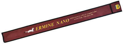 Удилище спиннинговое ERMINE NANO,2 секции, цельная верш. длина1,68 м, тест 0.2-0.8г рукоять цельная