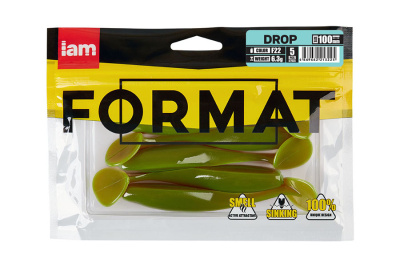 Силиконовая приманка FORMAT DROP 100mm (5шт.) цвет F22