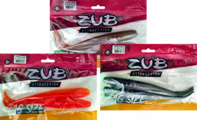 Приманка ZUB-HORDA SLAG 222мм(8,7")-2шт, (цвет 403) зеленый светящийся