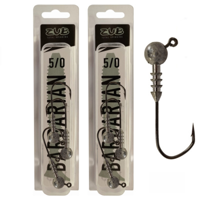 Джиг головка ZUB Barbarian (крючок 5\0) 12г.( упак. 3 шт)
