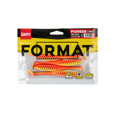 Силиконовая приманка FORMAT PIONEER 100mm (5шт.) цвет F10 Силиконовая приманка FORMAT PIONEER 100mm (5шт.) цвет F10