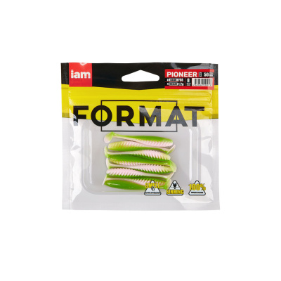 Силиконовая приманка FORMAT PIONEER 50mm (8шт.) цвет F08 Силиконовая приманка FORMAT PIONEER 50mm (8шт.) цвет F08