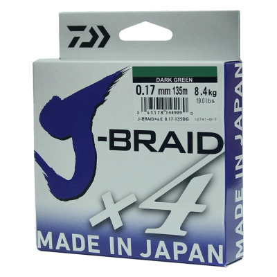 Шнур Daiwa J-Braid X4 0.17 mm Шнур Daiwa J-Braid X4 0.17 mm