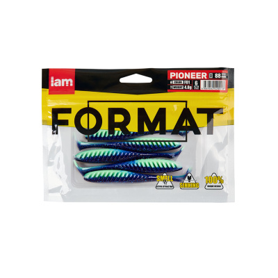 Силиконовая приманка FORMAT PIONEER 88mm (6шт.) цвет F01