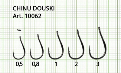 Крючок CHINU DOUSKI-RING №0.5 с ушком, покрытие BN (10 шт) Крючок CHINU DOUSKI-RING №0.5 с ушком, покрытие BN (10 шт)