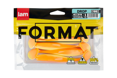 Силиконовая приманка FORMAT DROP 100mm (5шт.) цвет F10