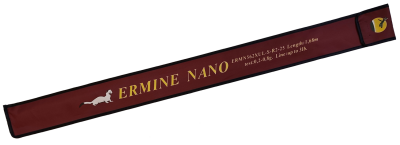 Удилище спиннинговое ERMINE NANO,2 секции, цельная верш. длина1,68 м, тест 0.2-0.8г рукоять разнес.
