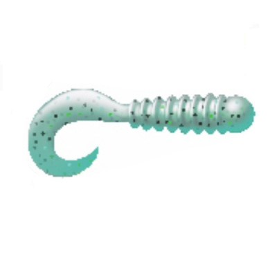 Приманка ZUB-TWIST-NANO  30мм(1,2")-15шт, (цвет 505) зеленый с блестками