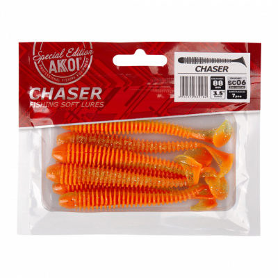 Силиконовая приманка AKKOI CHASER  88mm цвет SC06 Силиконовая приманка AKKOI CHASER  88mm цвет SC06