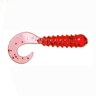 Приманка ZUB-TWIST-NANO  30мм(1,2")-15шт, (цвет 504) красный с блестками