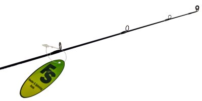 Удочка зимняя "CROWN" (с катушкодержателем, с тюльпаном), 51см.