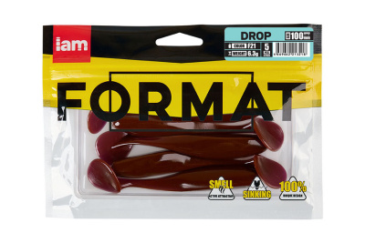 Силиконовая приманка FORMAT DROP 100mm (5шт.) цвет F21