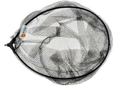 Голова для подсачека 50 х 40 х 35см (Д х Ш х Г), сетка леска, ячейка 7 мм, рамка аллюм,  вес 120 гр.